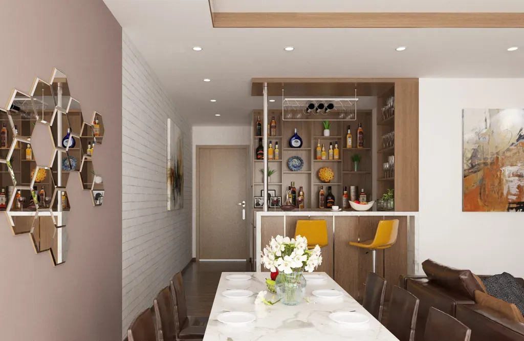Phòng ăn - Căn Hộ Vistar Verde Quận 2 - Phong cách Modern | Space T
