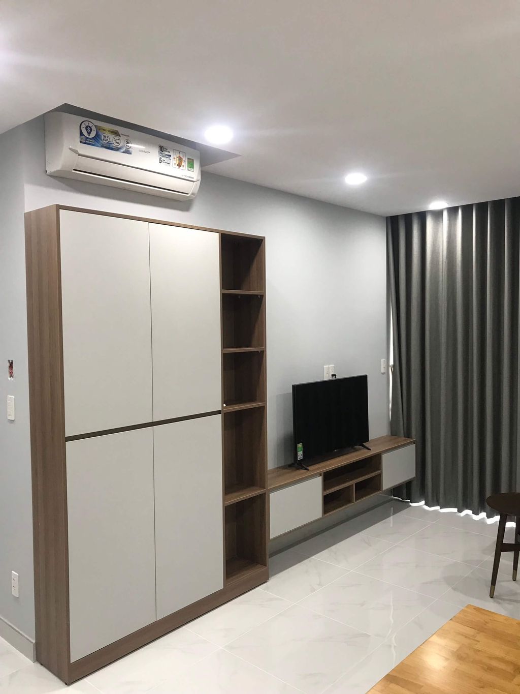 Phòng khách - Căn Hộ Orchard Parkview Phú Nhuận - Phong cách Modern  | Space T