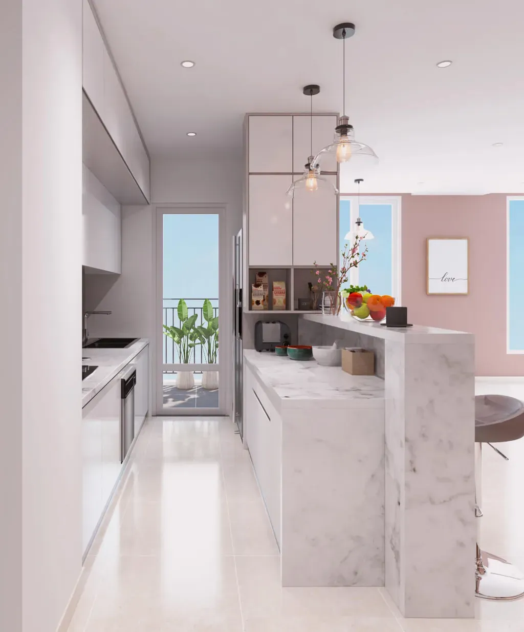 Phòng bếp - Căn hộ Horizon Quận 1 - Phong cách Modern | Space T