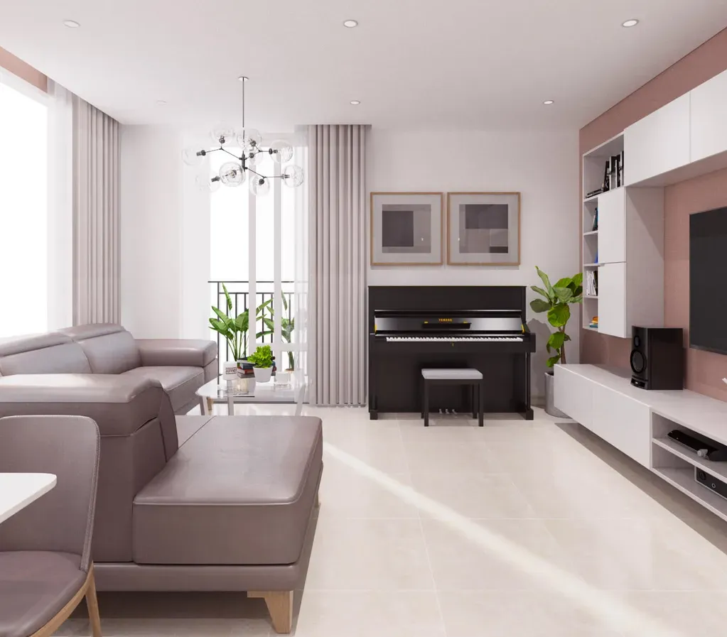 Phòng khách - Căn hộ Horizon Quận 1 - Phong cách Modern | Space T