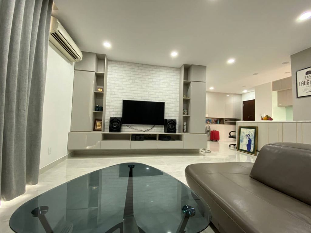 Phòng khách - Căn hộ Horizon Quận 1 81m2 - Phong cách Modern  | Space T