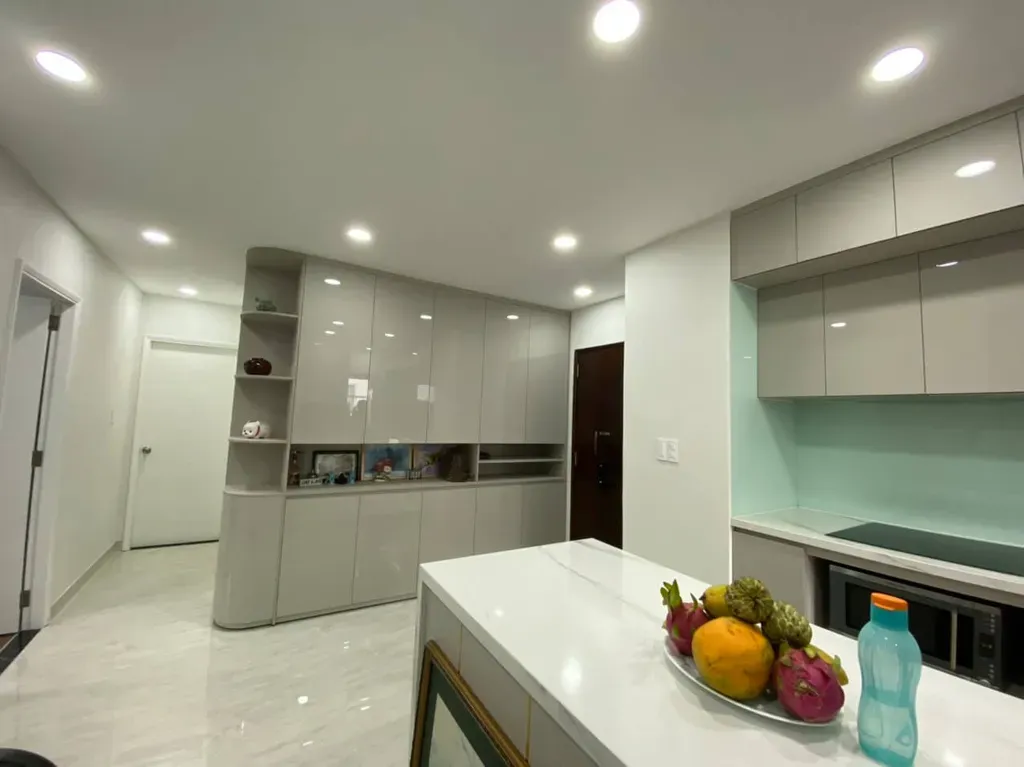 Phòng bếp, Lối vào - Căn hộ Horizon Quận 1 81m2 - Phong cách Modern | Space T