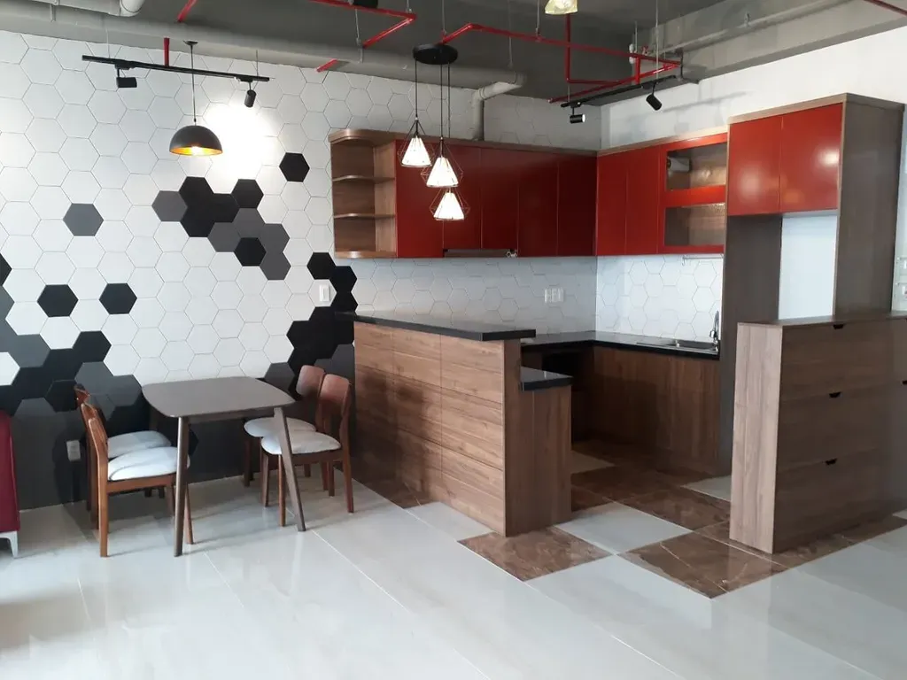 Phòng bếp, Phòng ăn - Căn hộ Richstar Tân Phú - Phong cách Modern | Space T