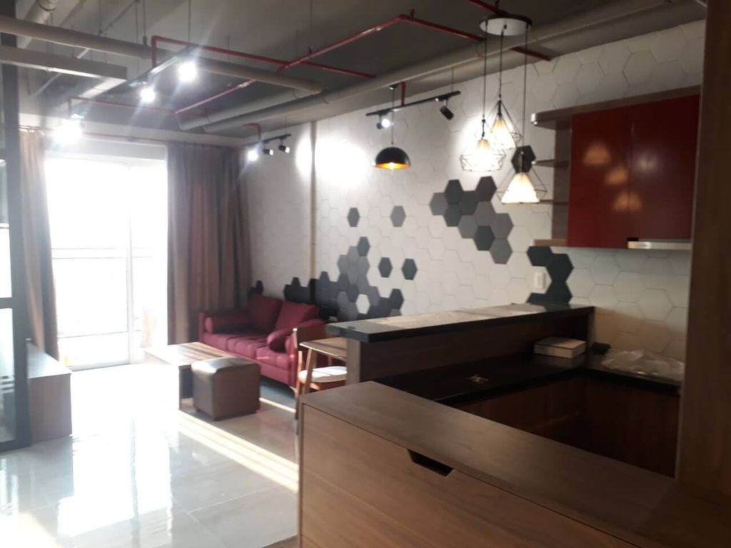Phòng khách, Phòng bếp - Căn hộ Richstar Tân Phú - Phong cách Modern  | Space T
