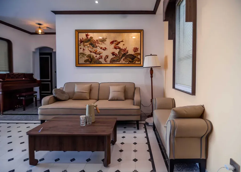 Phòng khách - Căn hộ Sunrise City View Quận 7 - Phong cách Indochine | Space T