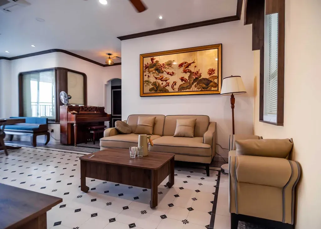 Phòng khách - Căn hộ Sunrise City View Quận 7 - Phong cách Indochine | Space T