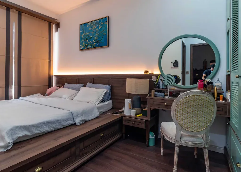 Phòng ngủ - Căn hộ Sunrise City View Quận 7 - Phong cách Indochine | Space T