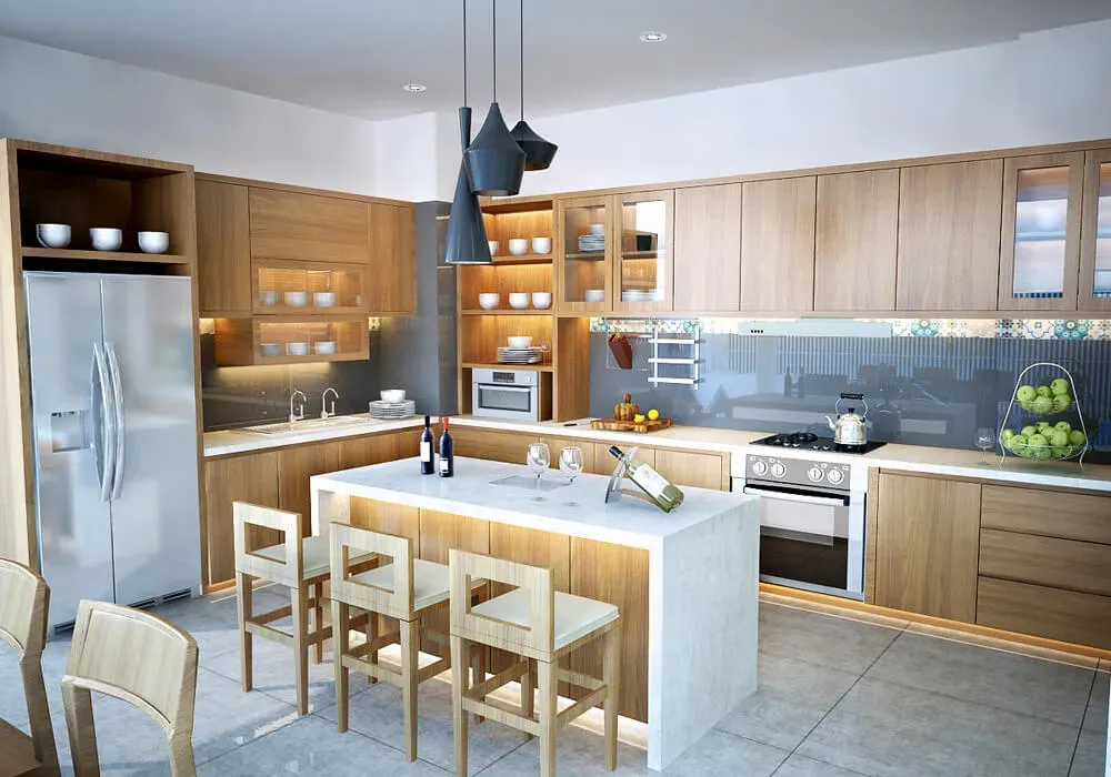 Phòng bếp - Villa 1 Thủ Đức - Phong cách Japandi | Space T