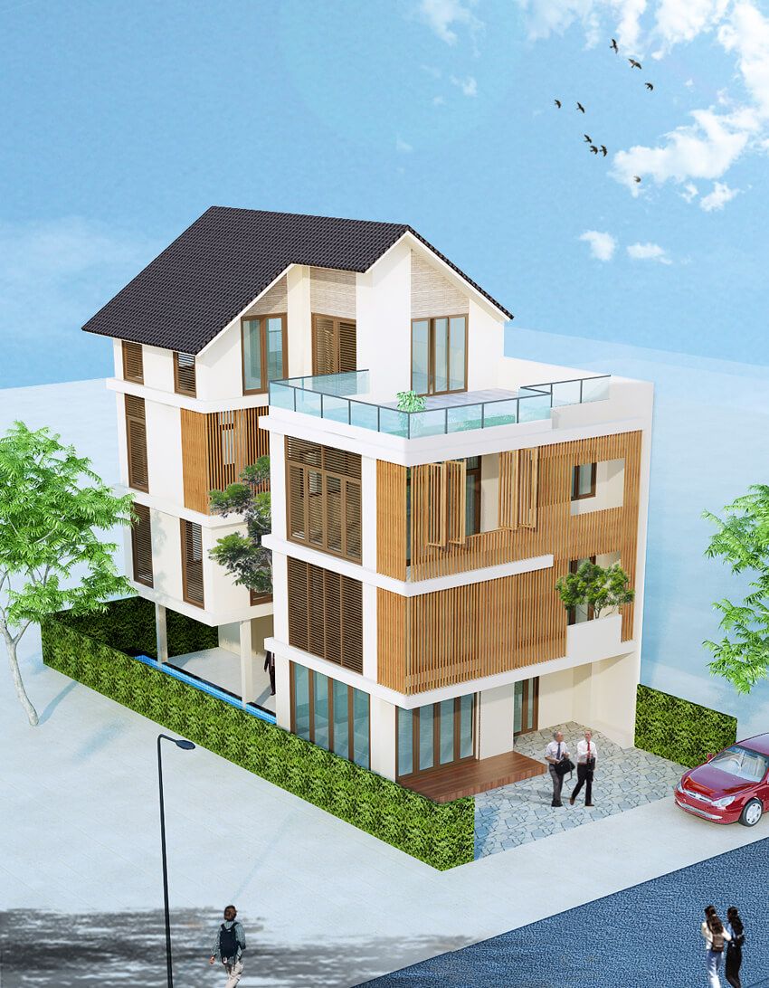 Mặt tiền - Villa 1 Thủ Đức - Phong cách Japandi  | Space T