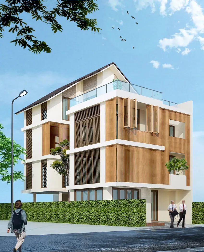 Mặt tiền - Villa 1 Thủ Đức - Phong cách Japandi | Space T