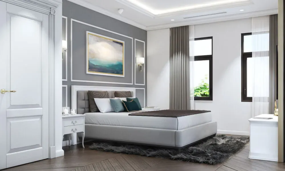 Phòng ngủ - Biệt thự Vinhomes Central Park Tân Cảng - Phong cách Neo Classic | Space T