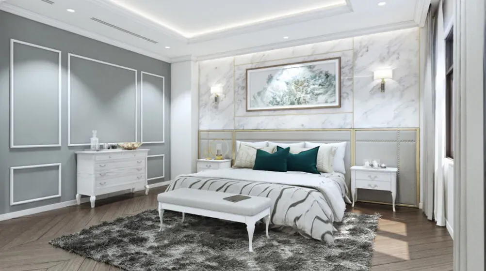 Phòng ngủ - Biệt thự Vinhomes Central Park Tân Cảng - Phong cách Neo Classic | Space T