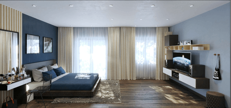 Phòng ngủ - Nhà phố Lakeview City Quận 2 - Phong cách Modern  | Space T