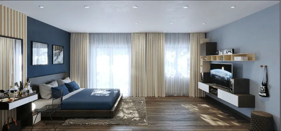 Phòng ngủ - Nhà phố Lakeview City Quận 2 - Phong cách Modern | Space T