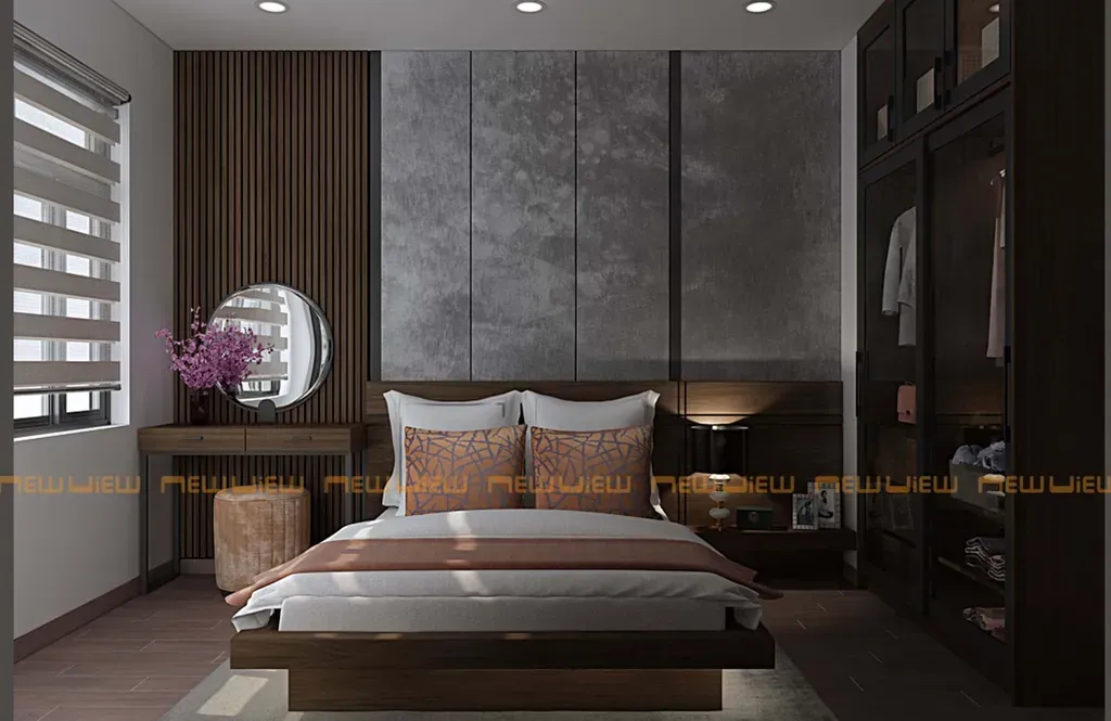 Phòng ngủ - Nhà phố góc Bắc Ninh - Phong cách Modern | Space T