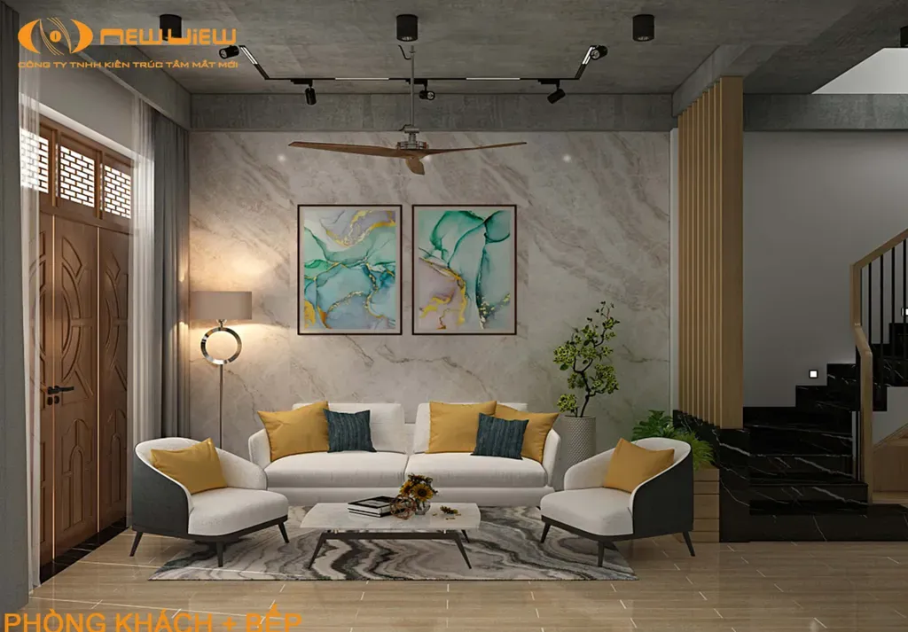 Phòng khách - Nhà phố Thủ Đức - Phong cách Modern | Space T