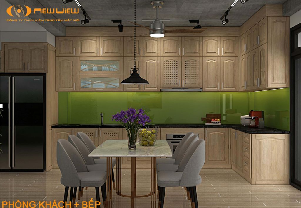 Phòng bếp, Phòng ăn - Nhà phố Thủ Đức - Phong cách Modern  | Space T