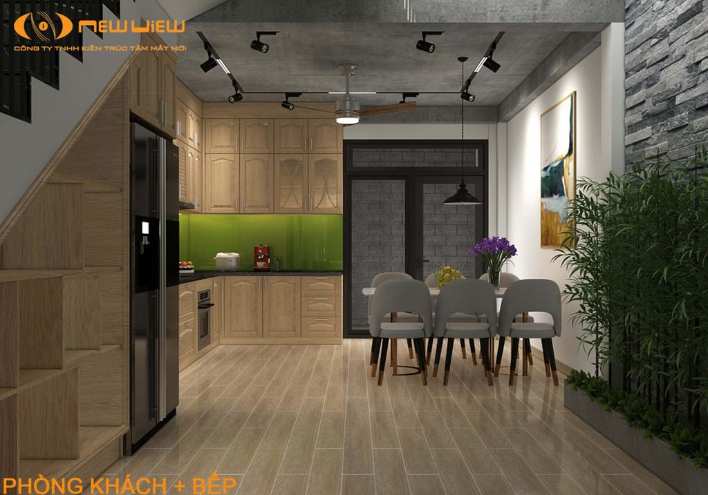 Phòng bếp, Phòng ăn - Nhà phố Thủ Đức - Phong cách Modern  | Space T
