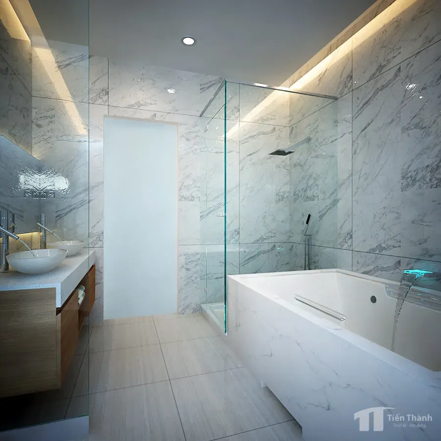 Phòng tắm - Nhà phố Cần Thơ - Phong cách Modern | Space T