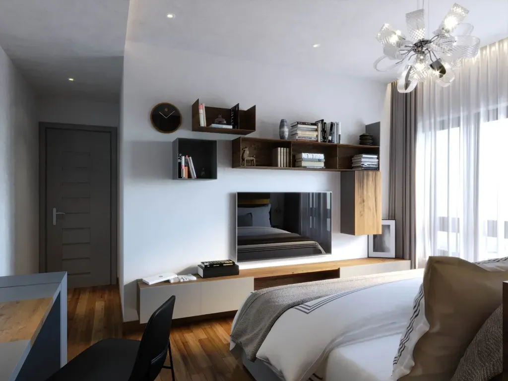 Phòng ngủ - Căn hộ Palm Heights Quận 2 - Phong cách Modern | Space T