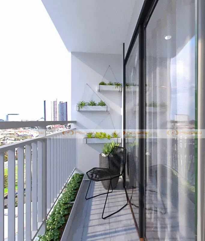 Lô gia - Căn hộ Vinhomes Grand Park Quận 9 - Phong cách Modern + Scandinavian | Space T