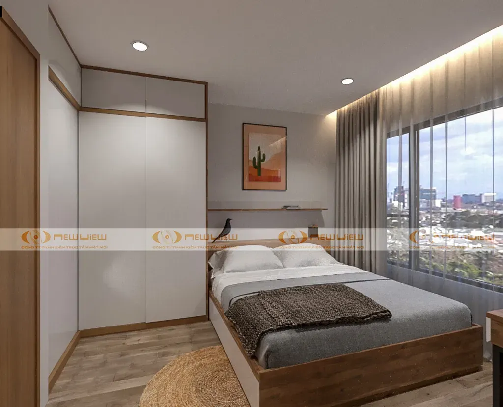 Phòng ngủ - Căn hộ Vinhomes Grand Park Quận 9 - Phong cách Modern + Scandinavian | Space T