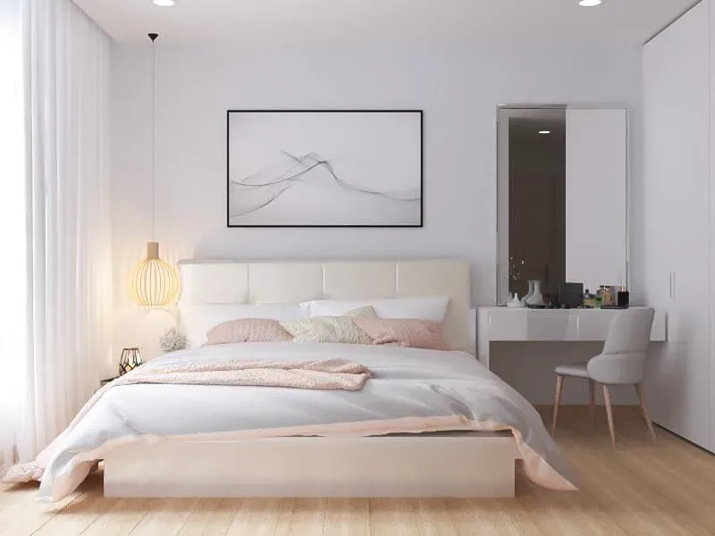 Phòng ngủ - Căn hộ Palm Heights Quận 2 - Phong cách Scandinavian | Space T