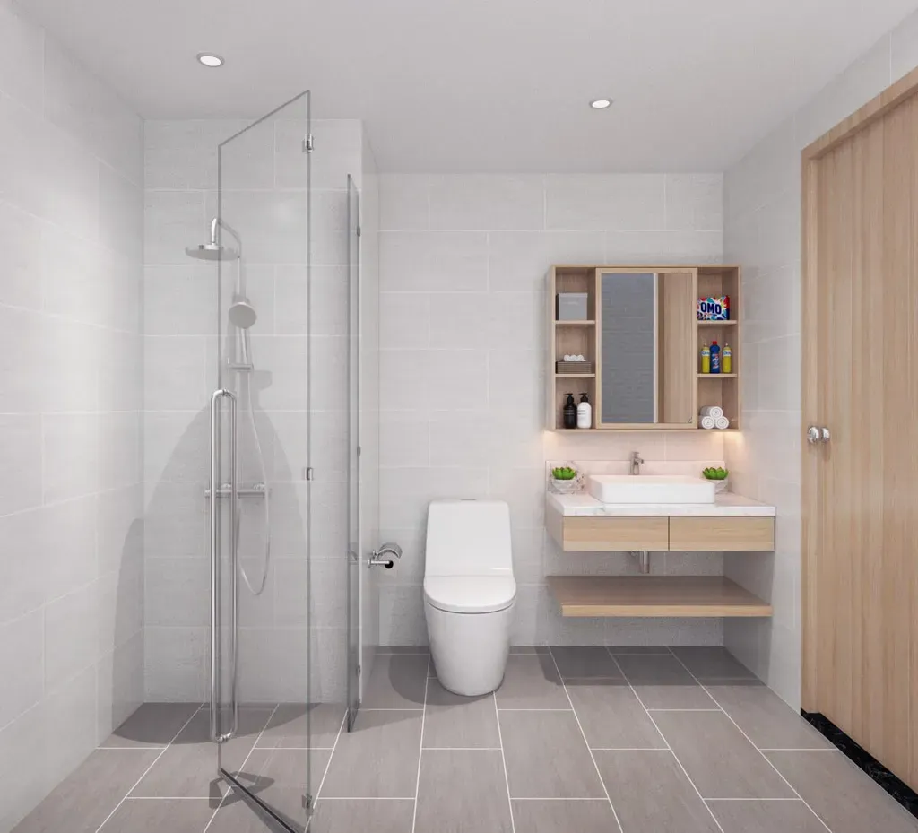 Phòng tắm - Căn hộ Orchard Park View Phú Nhuận - Phong cách Scandinavian | Space T