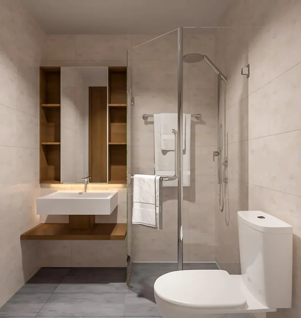 Phòng tắm - Căn hộ Jamila Khang Điền Quận 9 - Phong cách Modern | Space T