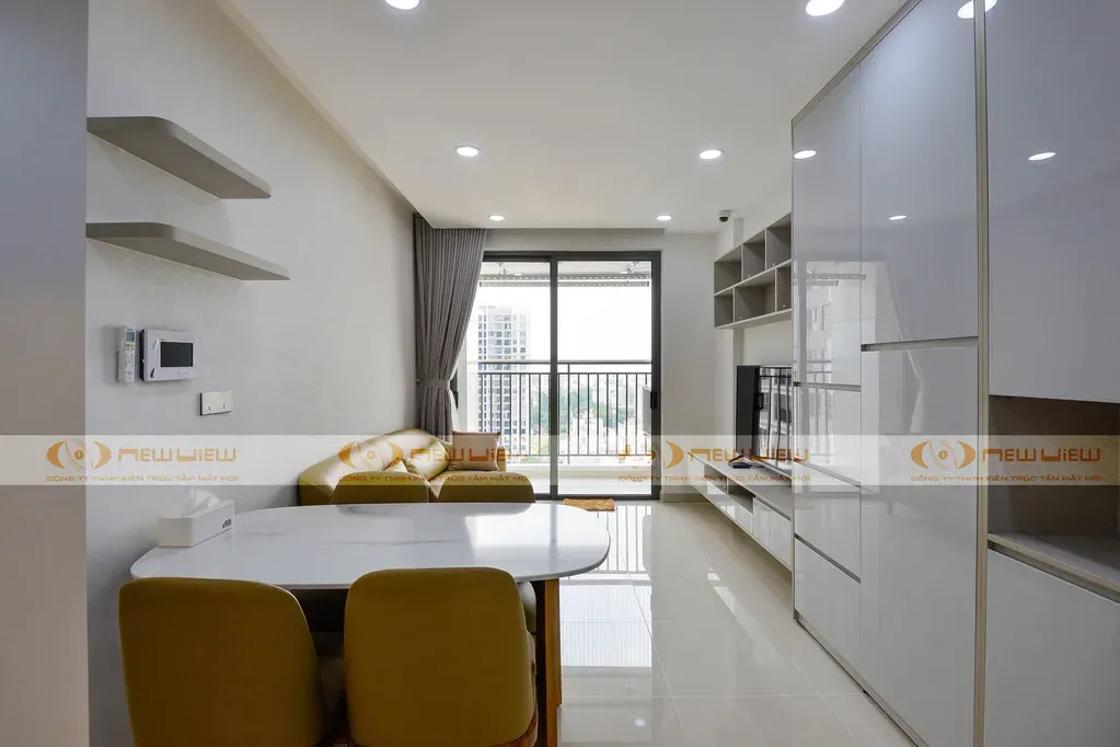 Phòng khách, Phòng ăn - Căn hộ Botanica Tân Bình - Phong cách Modern | Space T