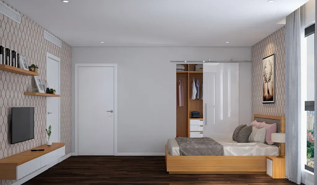 Phòng ngủ - Căn hộ Đảo Kim Cương Quận 2 - Phong cách Modern | Space T