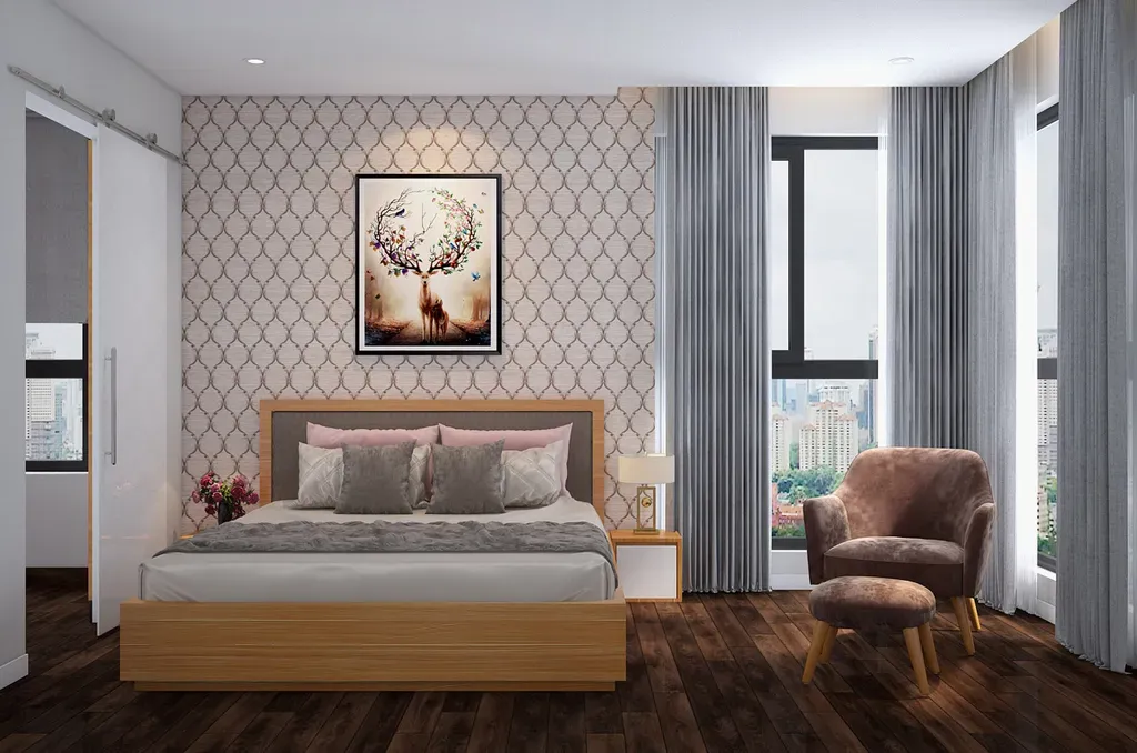 Phòng ngủ - Căn hộ Đảo Kim Cương Quận 2 - Phong cách Modern | Space T