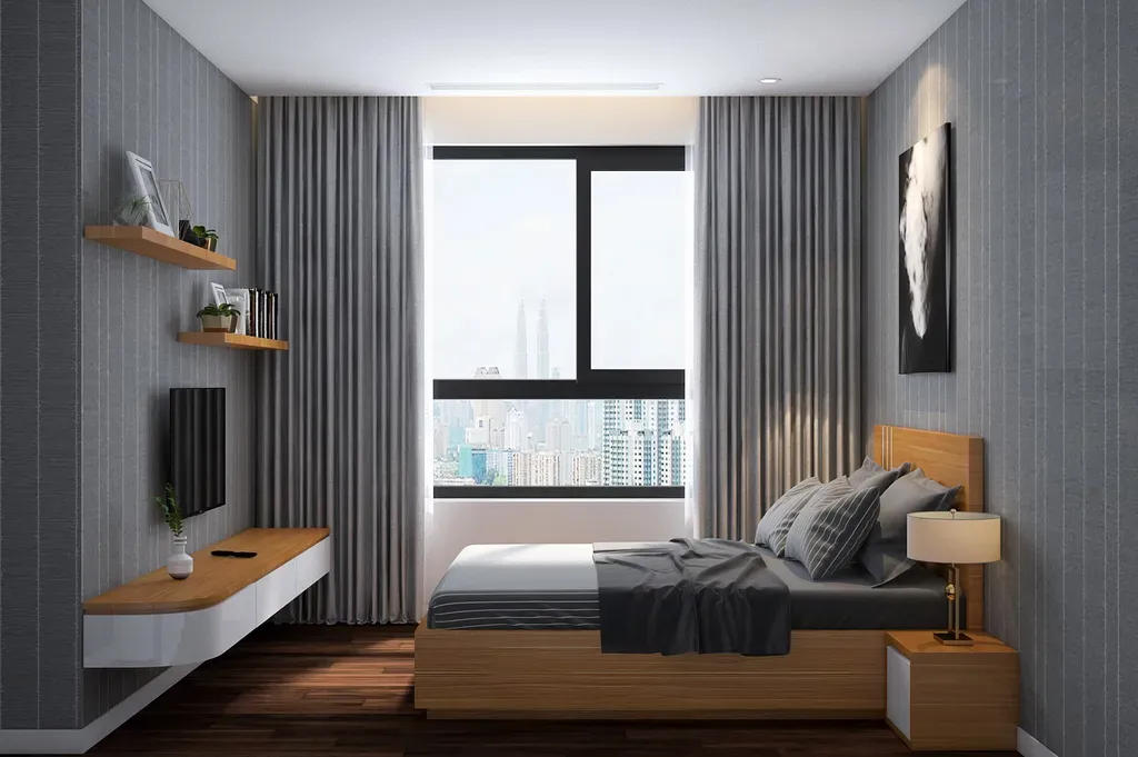 Phòng ngủ - Căn hộ Đảo Kim Cương Quận 2 - Phong cách Modern | Space T