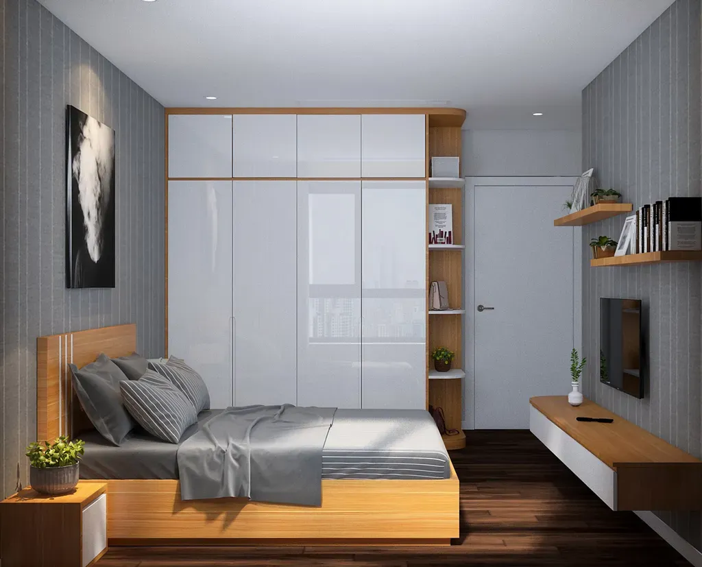 Phòng ngủ - Căn hộ Đảo Kim Cương Quận 2 - Phong cách Modern | Space T