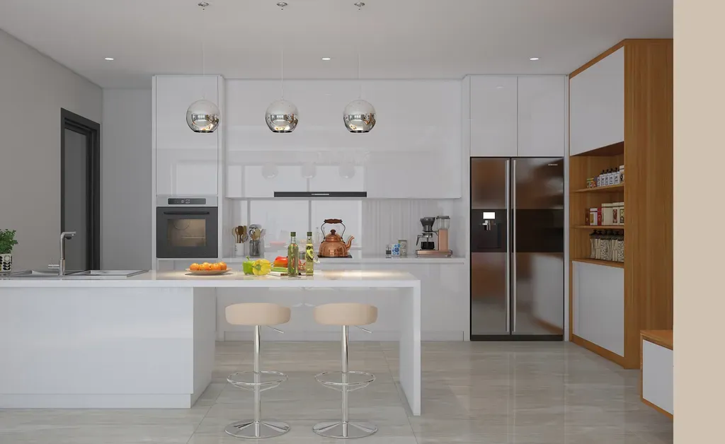 Phòng bếp - Căn hộ Đảo Kim Cương Quận 2 - Phong cách Modern | Space T