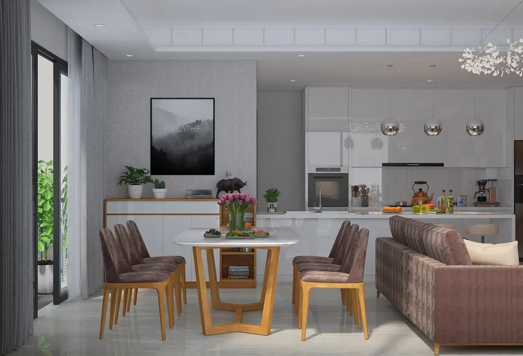 Phòng ăn - Căn hộ Đảo Kim Cương Quận 2 - Phong cách Modern | Space T