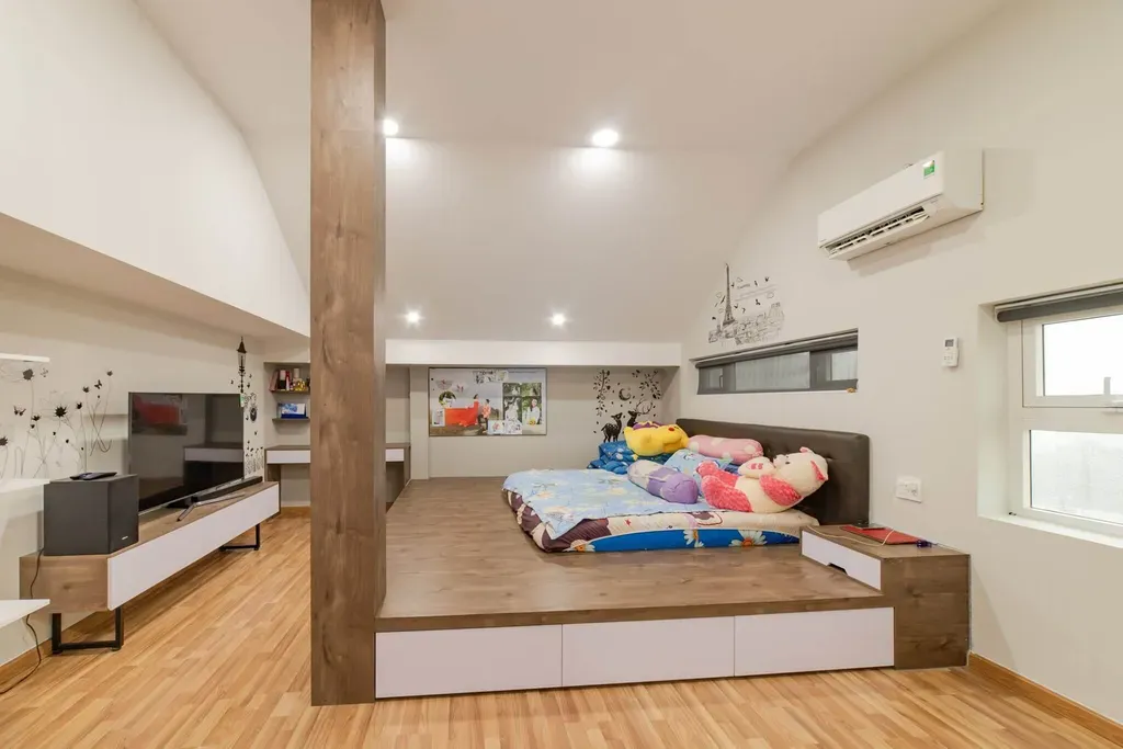 Phòng ngủ - Cải tạo nhà phố Hóc Môn - Phong cách Modern | Space T
