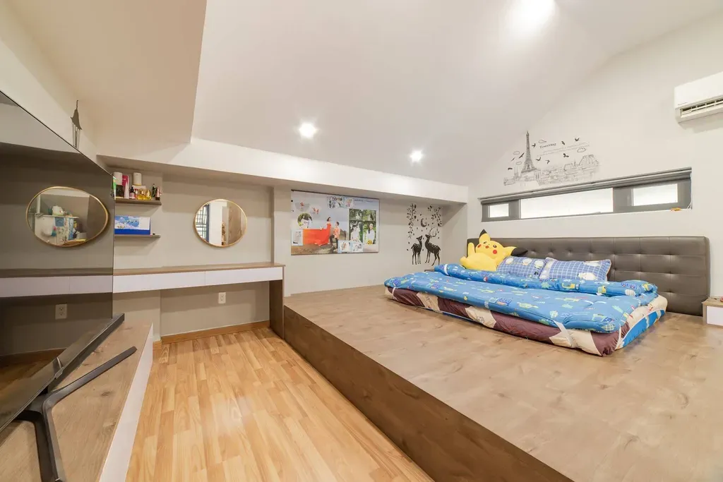 Phòng ngủ - Cải tạo nhà phố Hóc Môn - Phong cách Modern | Space T