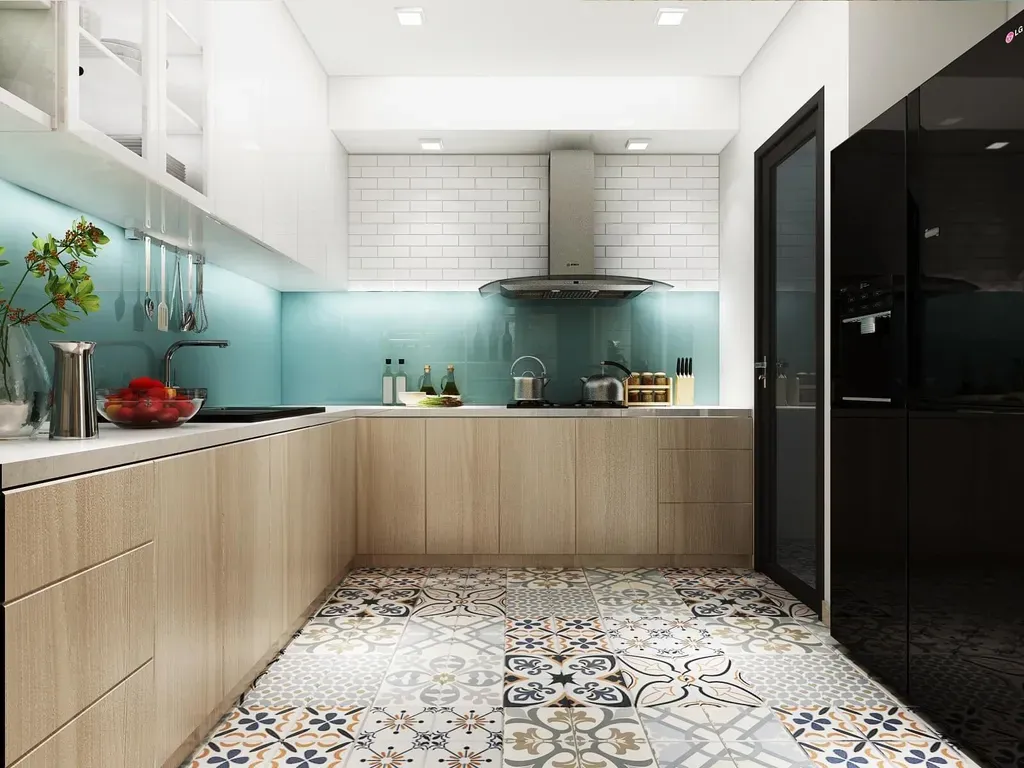 Phòng bếp - Căn hộ Opal Riverside Thủ Đức - Phong cách Scandinavian | Space T