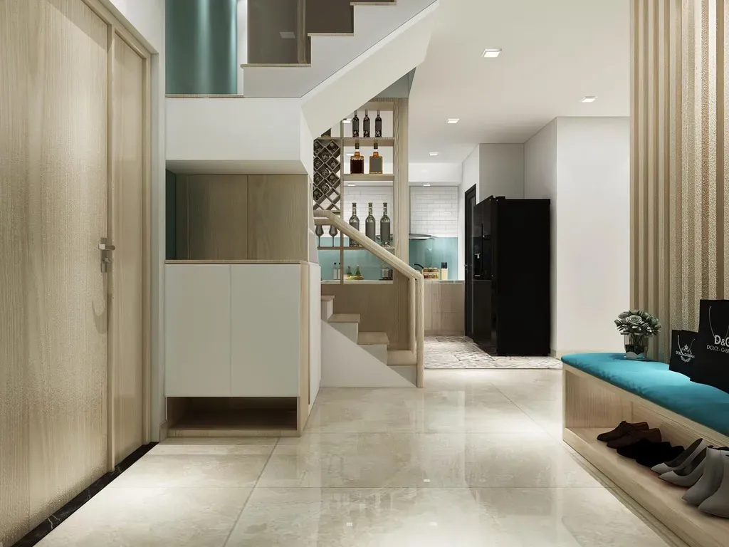 Lối vào - Căn hộ Opal Riverside Thủ Đức - Phong cách Scandinavian | Space T