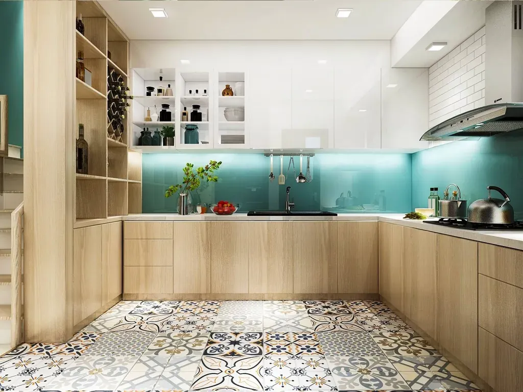 Phòng bếp - Căn hộ Opal Riverside Thủ Đức - Phong cách Scandinavian | Space T