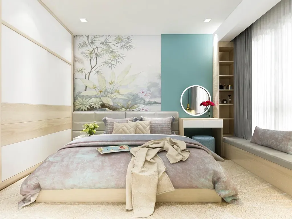 Phòng ngủ - Căn hộ Opal Riverside Thủ Đức - Phong cách Scandinavian | Space T