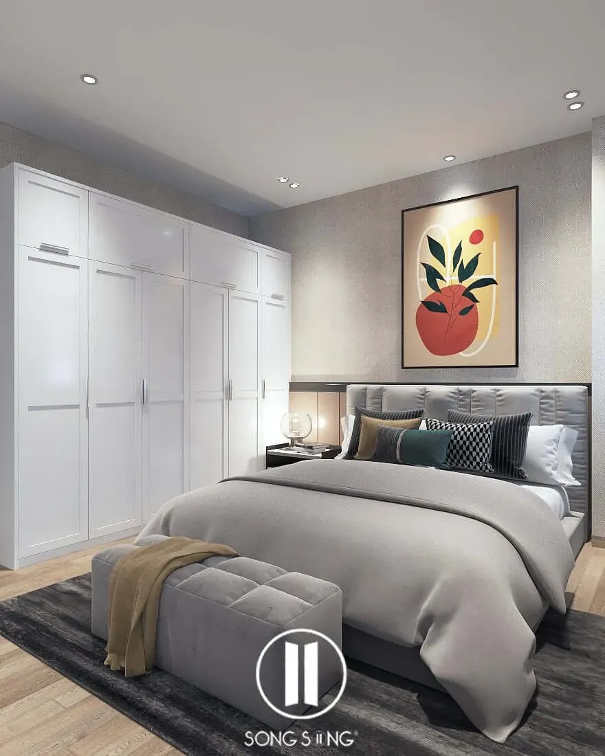 Phòng ngủ - Căn hộ Park Riverside Quận 9 - Phong cách Modern | Space T