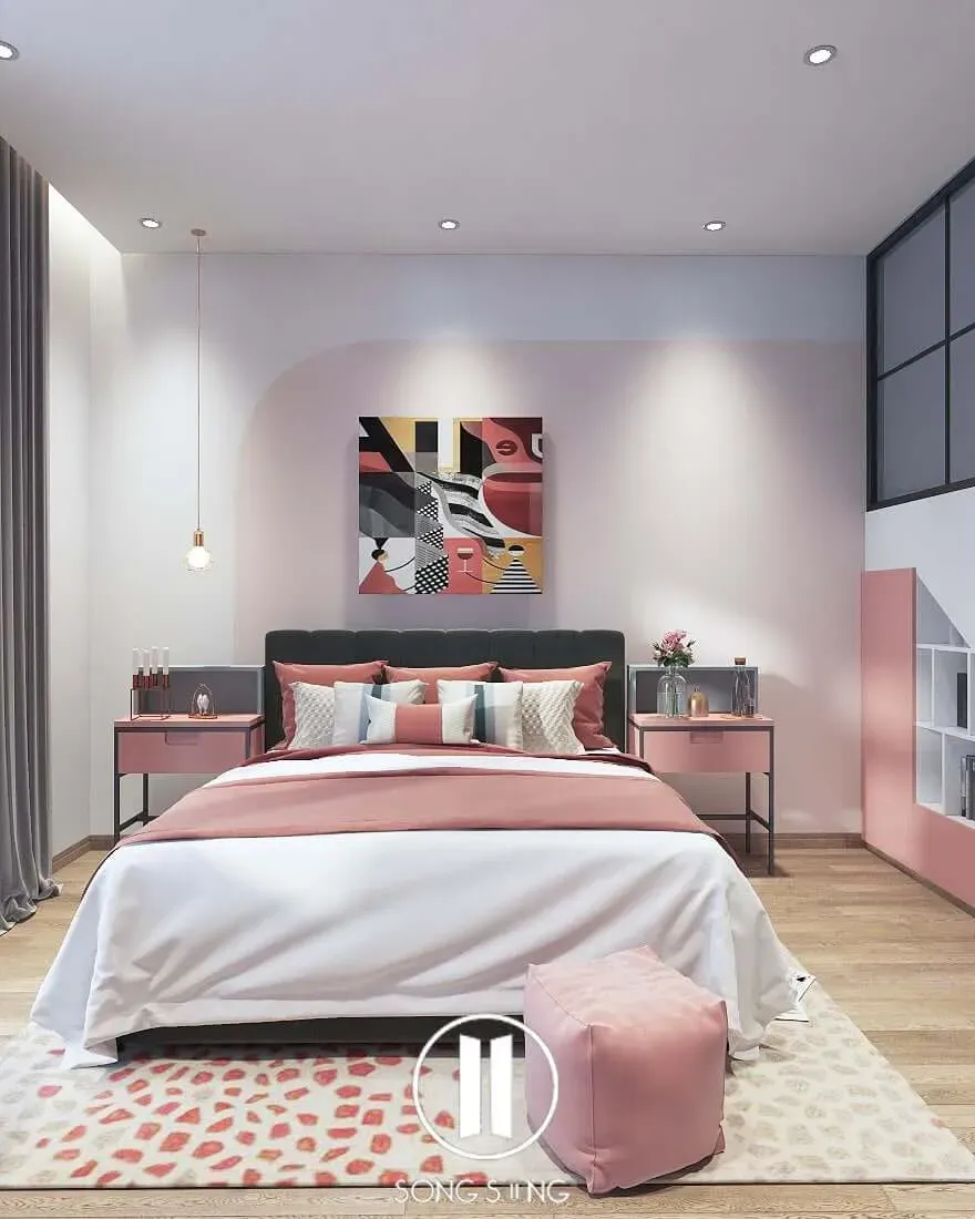 Phòng ngủ - Căn hộ Park Riverside Quận 9 - Phong cách Modern | Space T