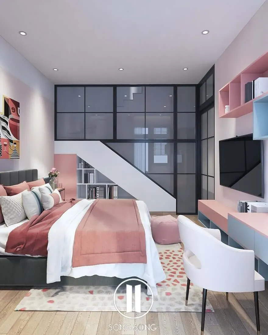 Phòng ngủ - Căn hộ Park Riverside Quận 9 - Phong cách Modern | Space T