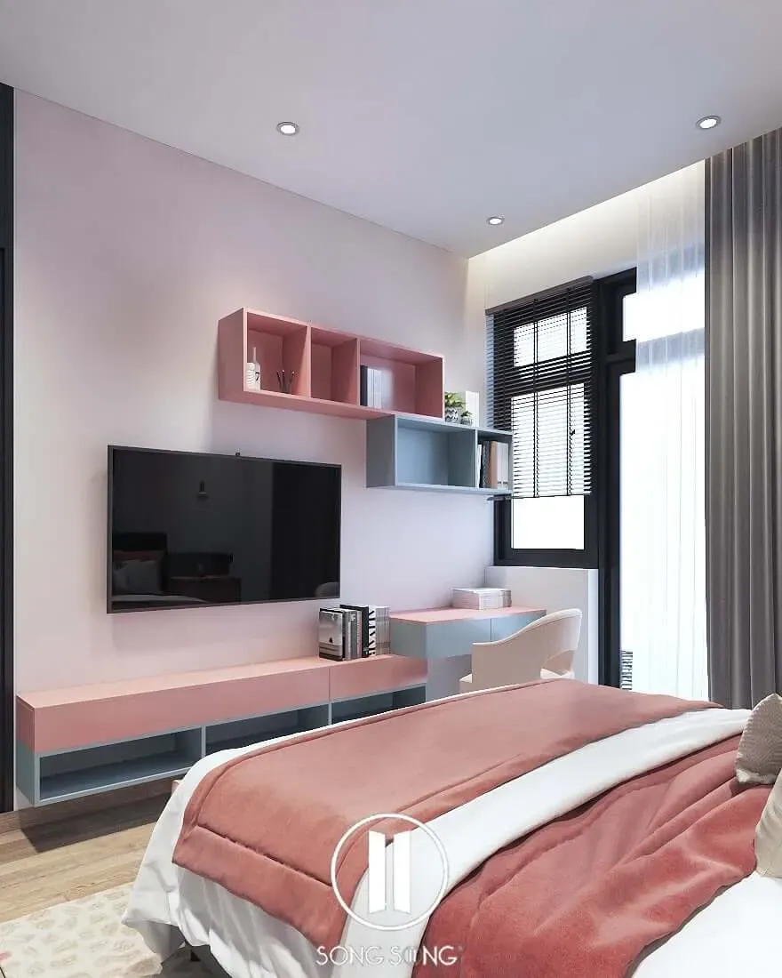 Phòng ngủ - Căn hộ Park Riverside Quận 9 - Phong cách Modern | Space T