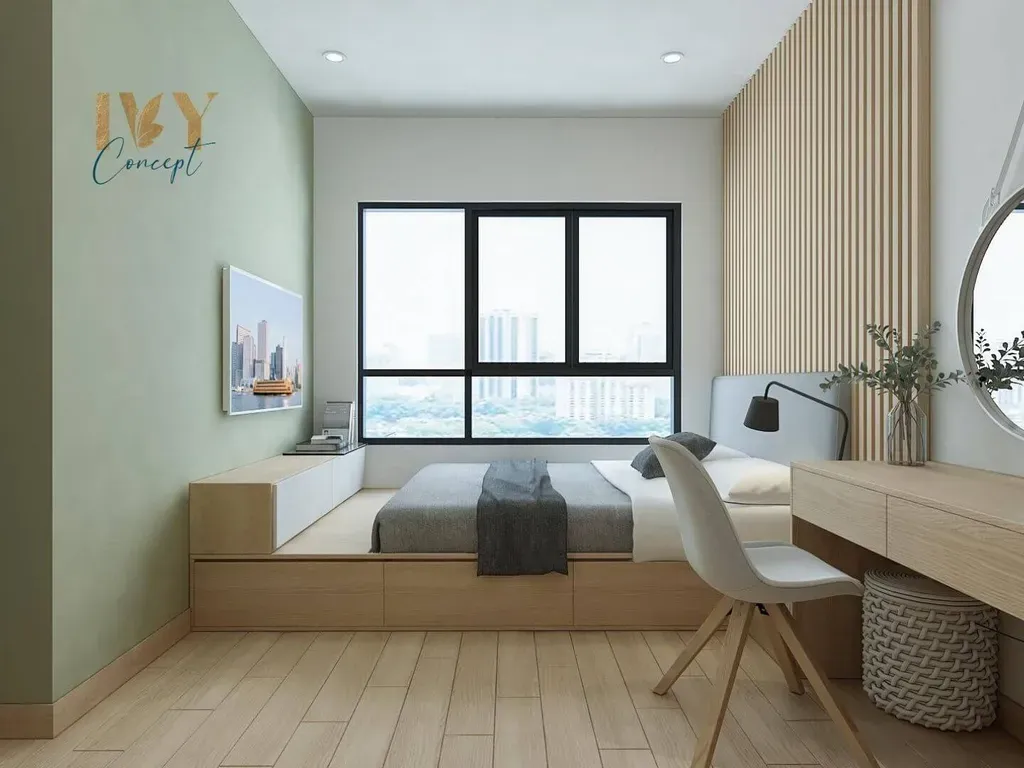 Phòng ngủ - Căn Hộ Emerald Celadon City Quận Tân Phú - Phong cách Japandi | Space T