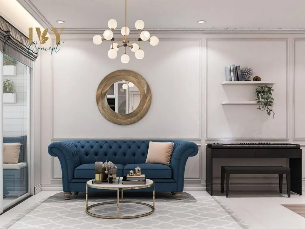 Phòng khách - Căn hộ Lexington Quận 2 - Phong cách Neo Classic | Space T