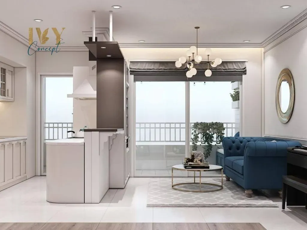 Phòng khách - Căn hộ Lexington Quận 2 - Phong cách Neo Classic | Space T