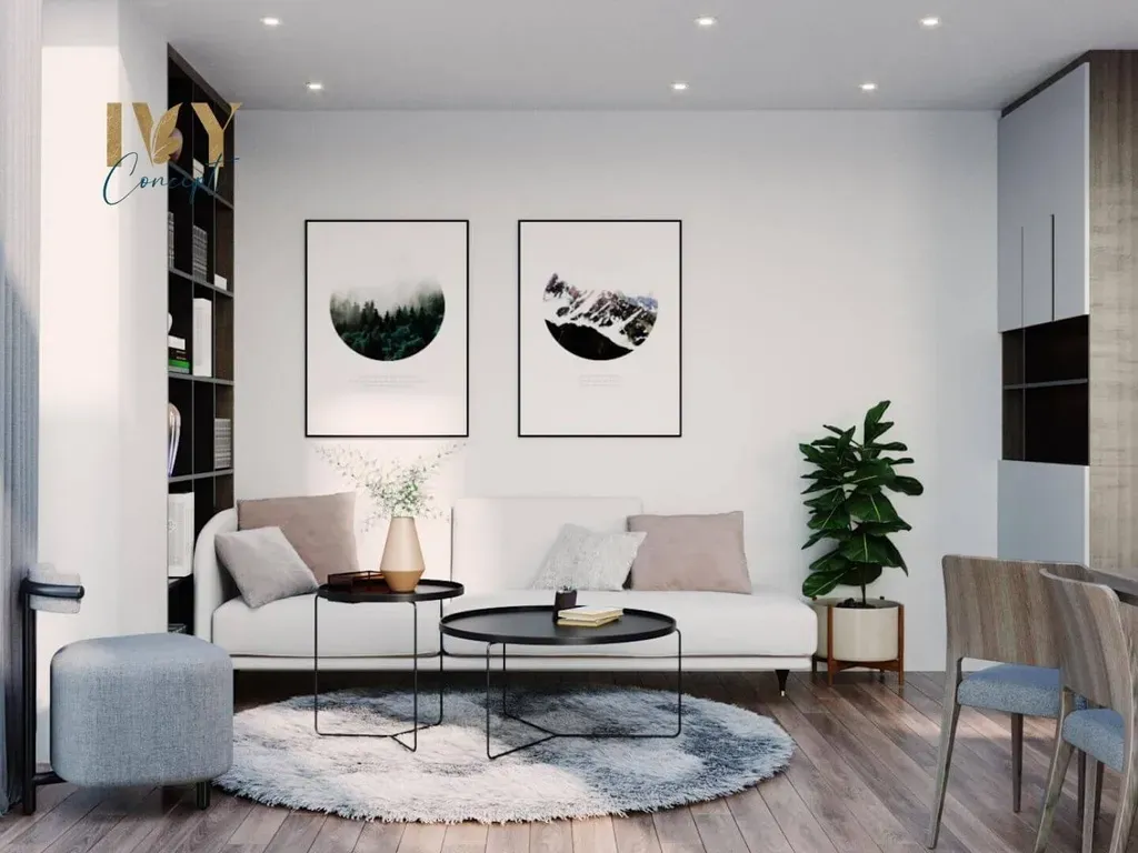 Phòng khách - Căn hộ Ehome 1 Quận 9 - Phong cách Modern | Space T